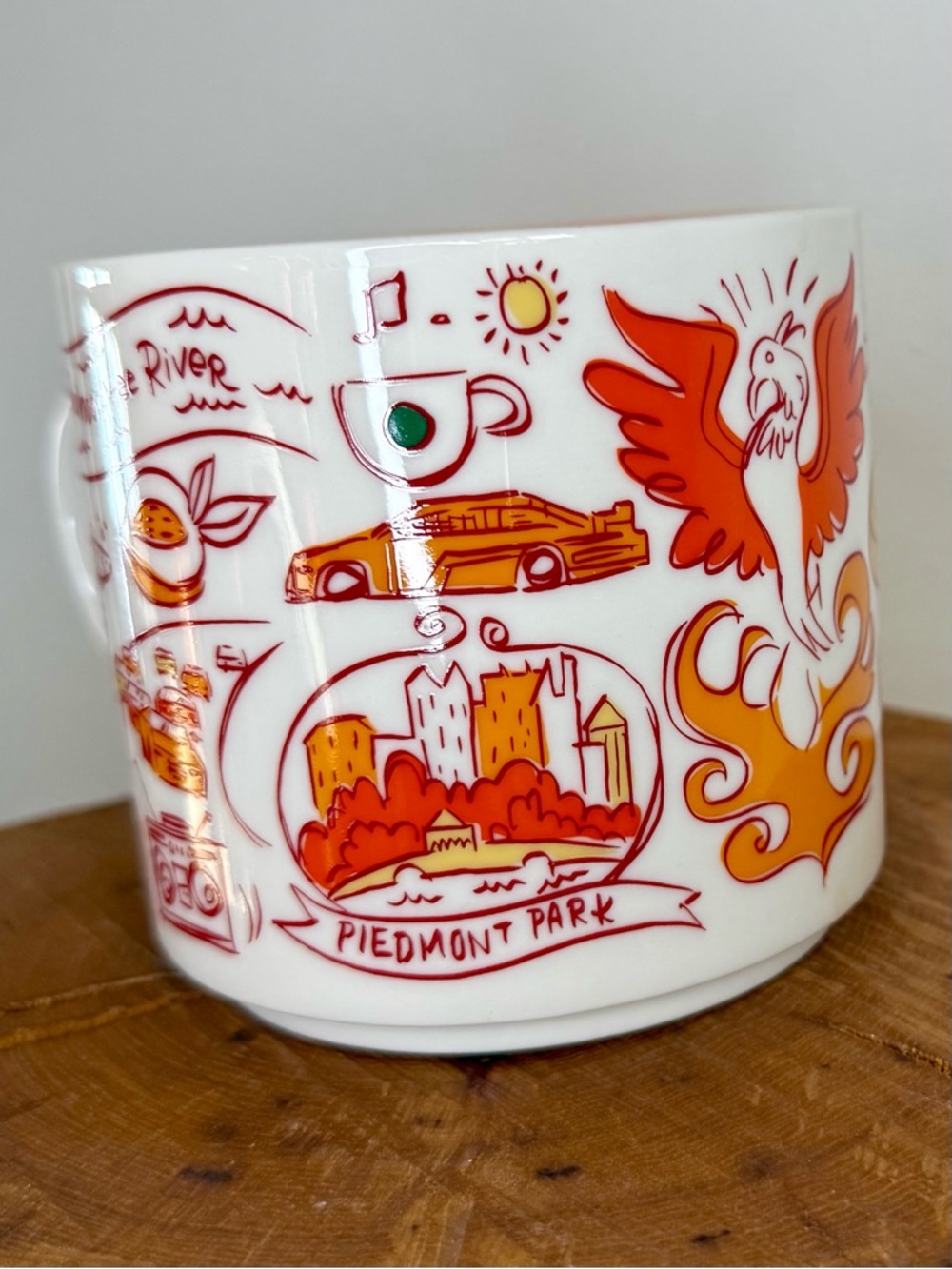 Starbucks Atlanta Mug Been There Series Orange Interior Georgia Collectible - Picture 2 of 6